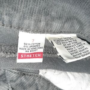 💲Unionbay Boot Cut Stretch 7 (Juniors)  Grey Corduroy